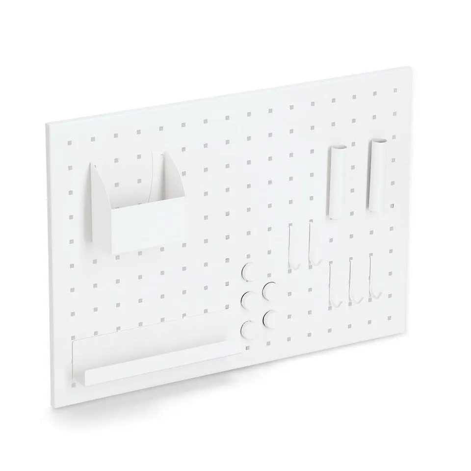 zeller-present-office-memoboard-metall-wei-mit-utensilien image 1