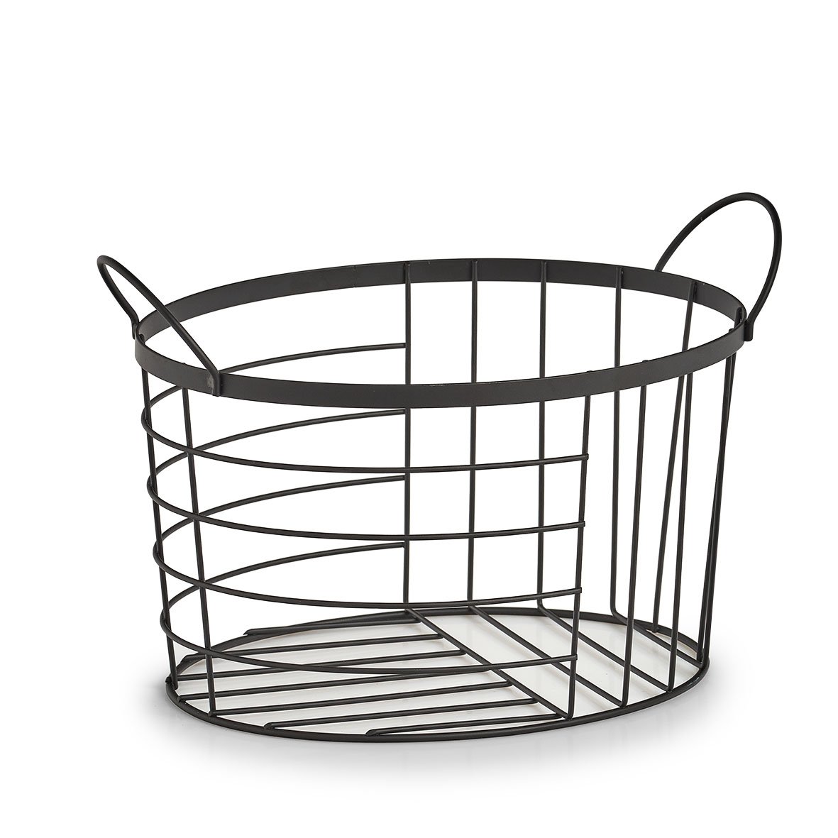 zeller-present-home-living-aufbewahrungskorb-metall-schwarz image 1