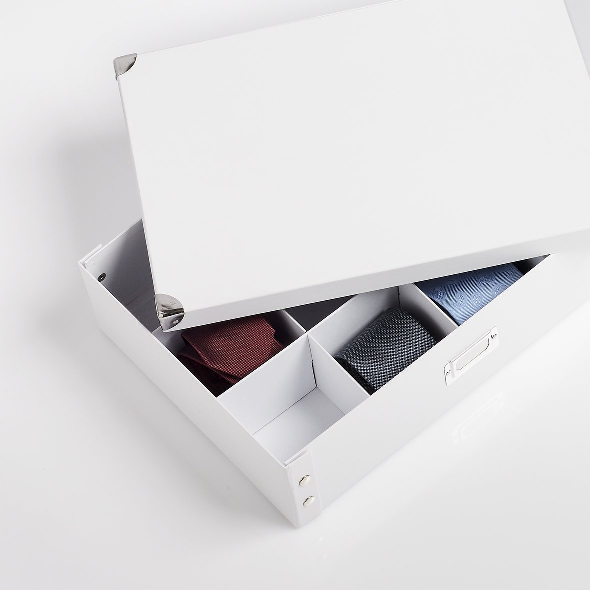 zeller-present-home-living-krawattenbox-g-rtelbox-wei-12-f-cher image 3