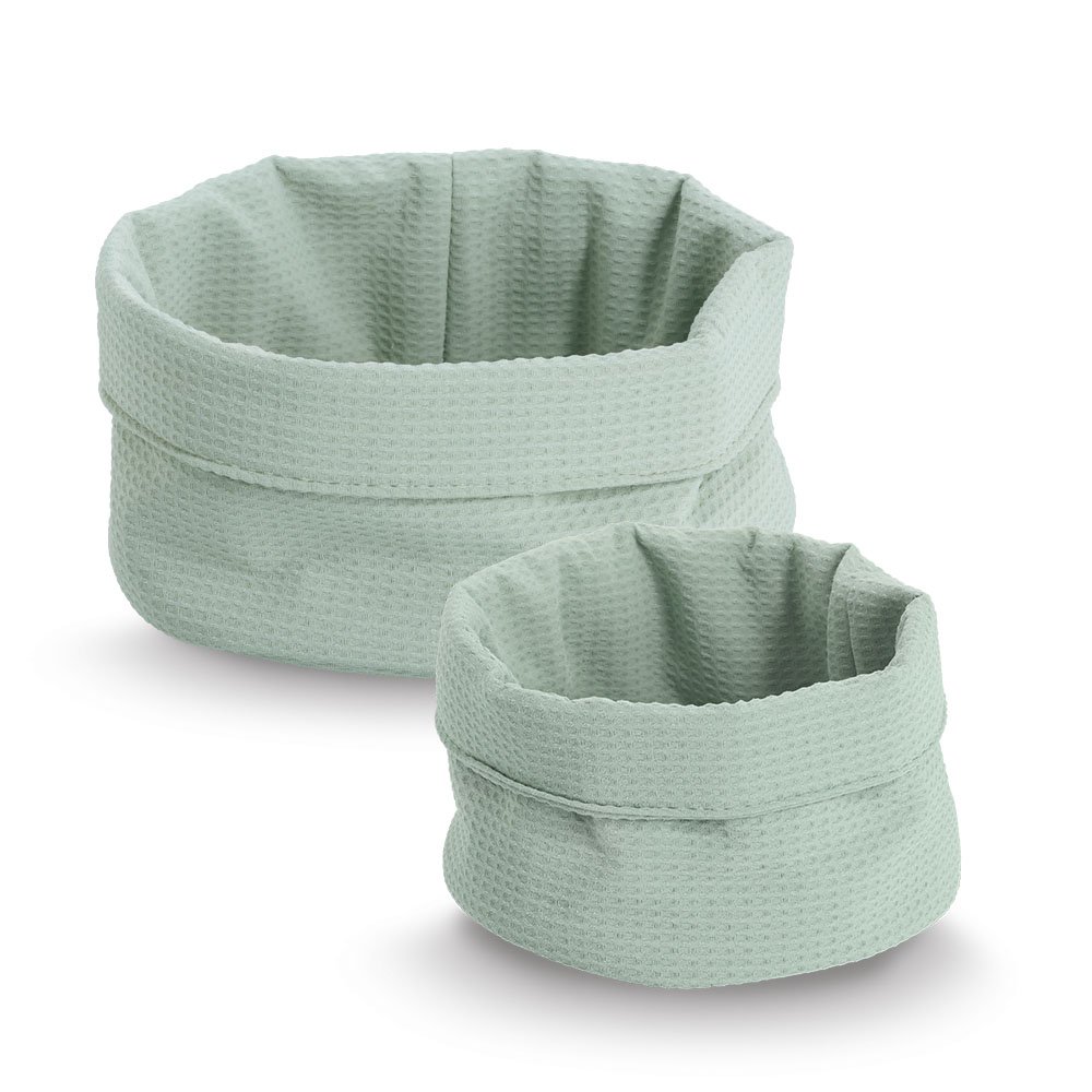 zeller-present-home-living-aufbewahrungskorb-waffelpiqu-mint-2 image 4