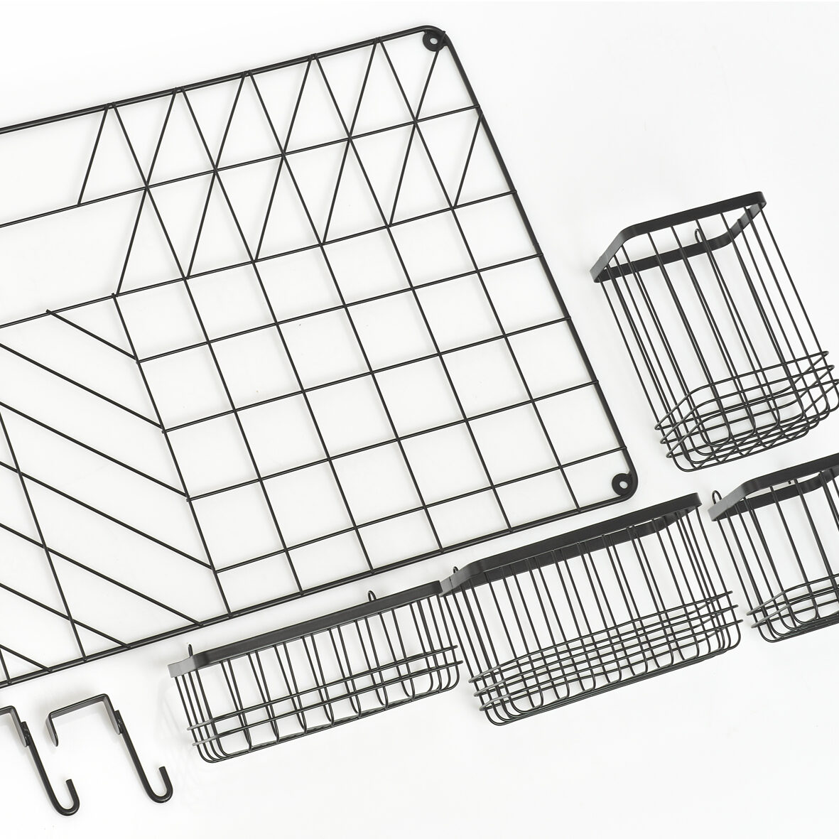 zeller-present-home-living-wand-organizer-set-5-tlg-schwarz image 6