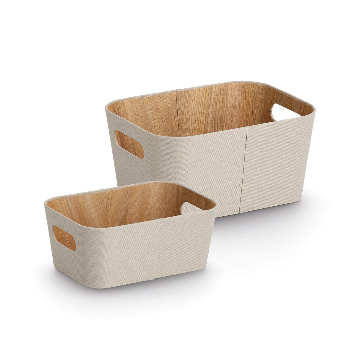 zeller-present-aufbewahrungsbox-pappe-polyester-beige image 2