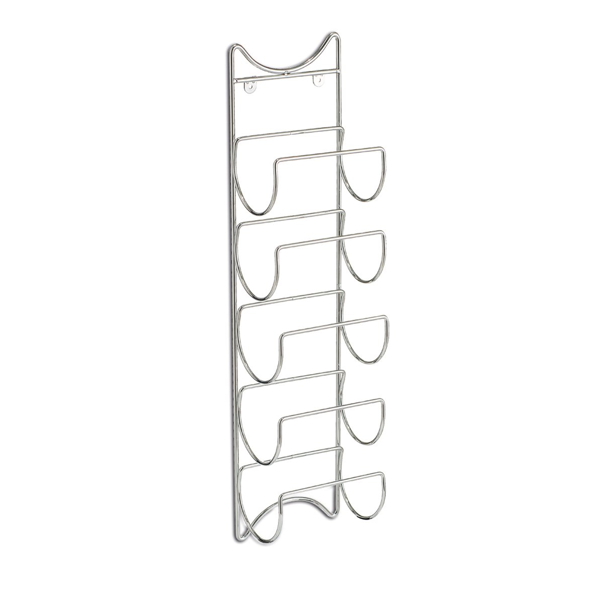 zeller-present-k-che-wand-flaschenhalter-5-flaschen-metall-verchromt image 3