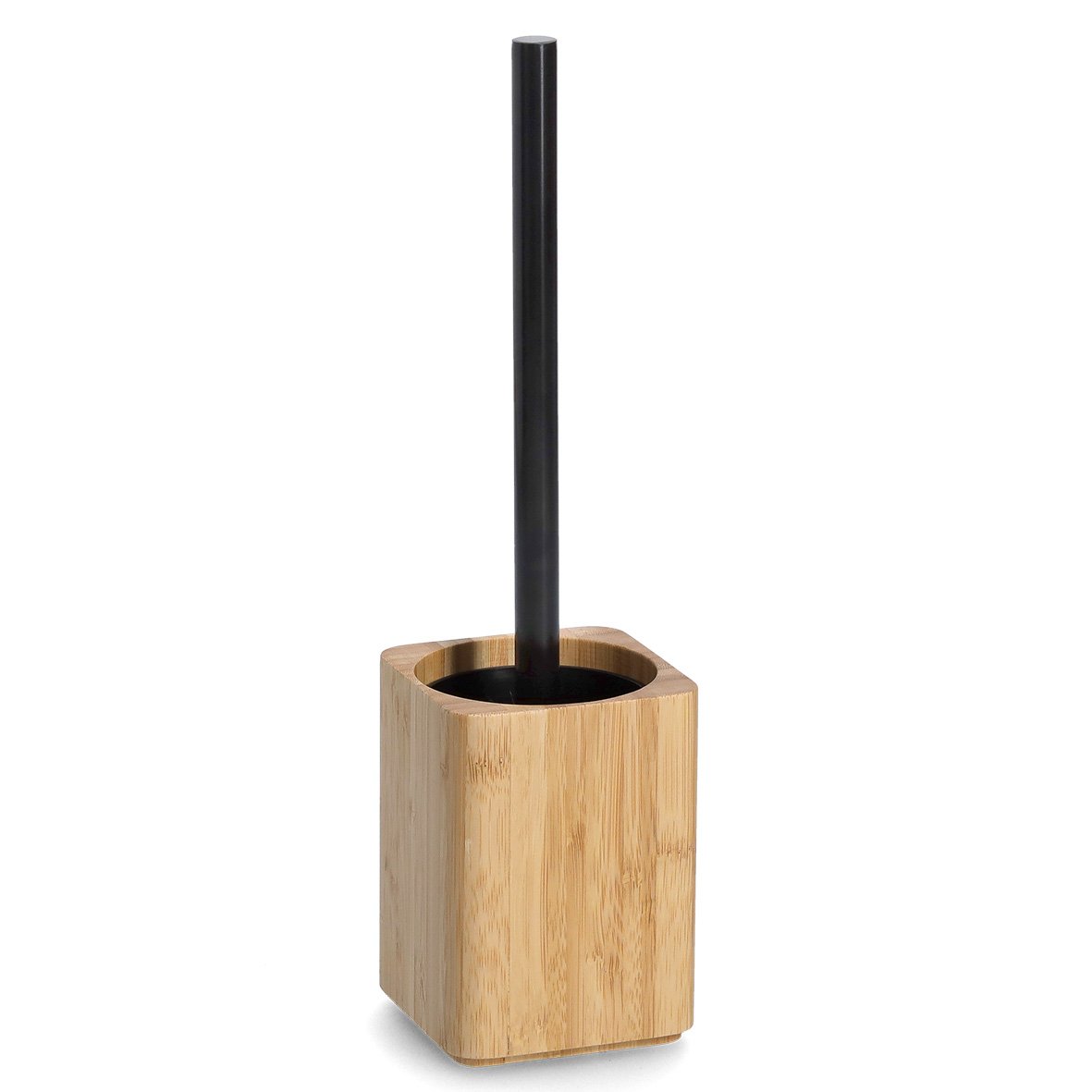 zeller-present-bad-wc-b-rste-bambus-mit-halter-edelstahl image 1