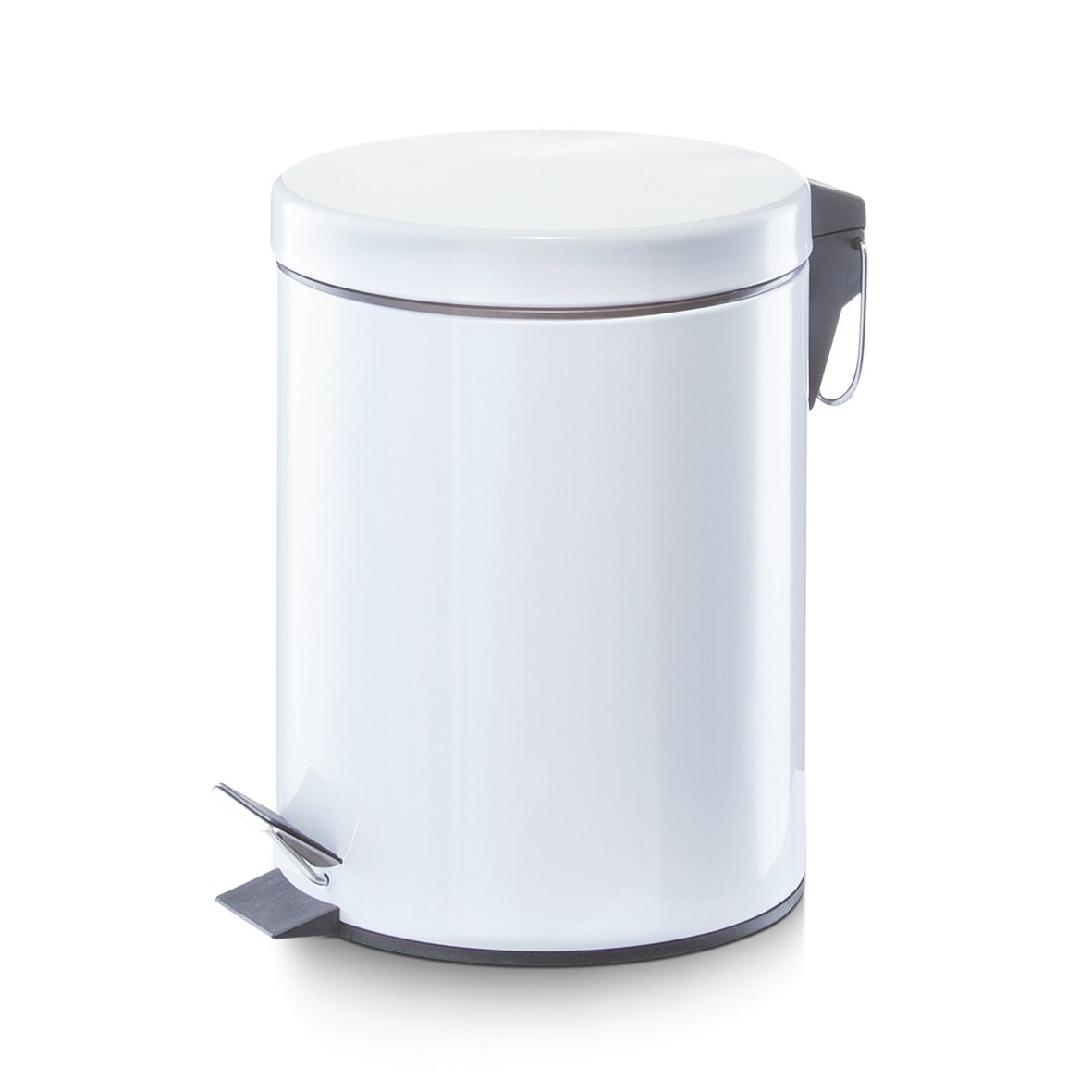 zeller-bad-treteimer-5-liter-metall-wei-m-lleimer image 1