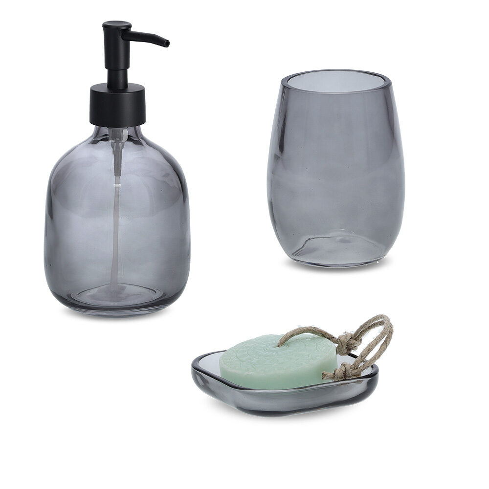 zeller-present-bad-seifenschale-modern-black-glas-schwarz image 5