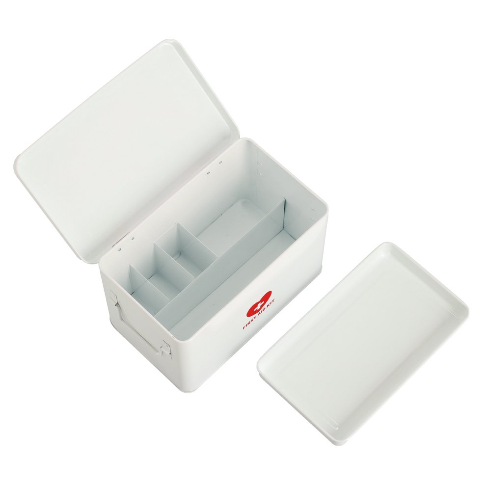 zeller-present-medizinbox-metall-wei-first-aid-kit-2-ebenen image 3