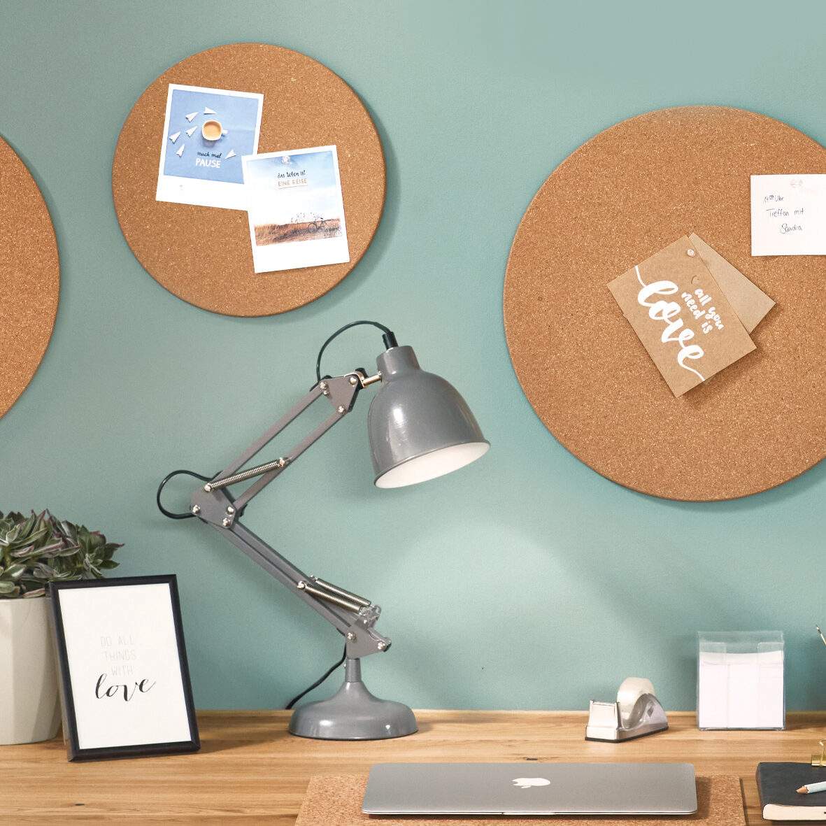 zeller-present-office-pinboard-kork-mit-push-pins image 6