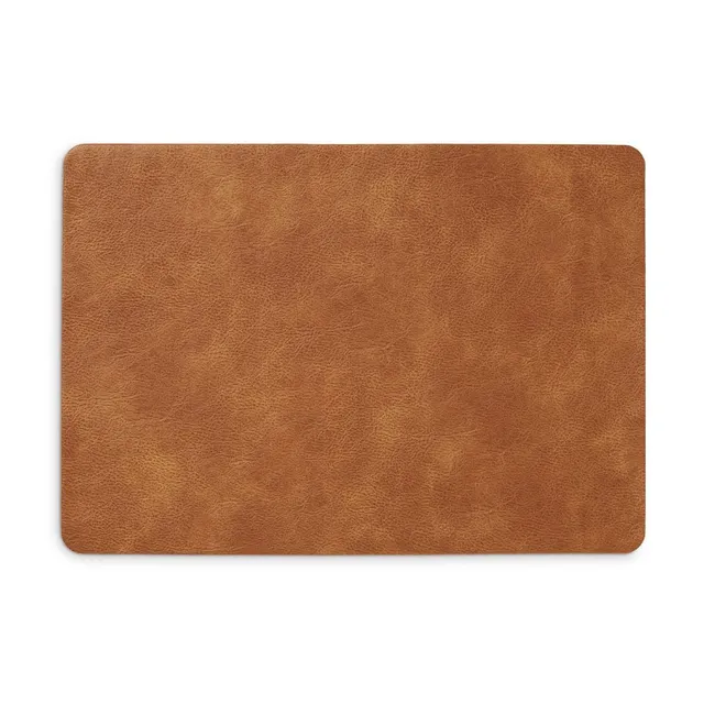 zeller-present-table-platzset-kunstleder-cognac-tischset image 1