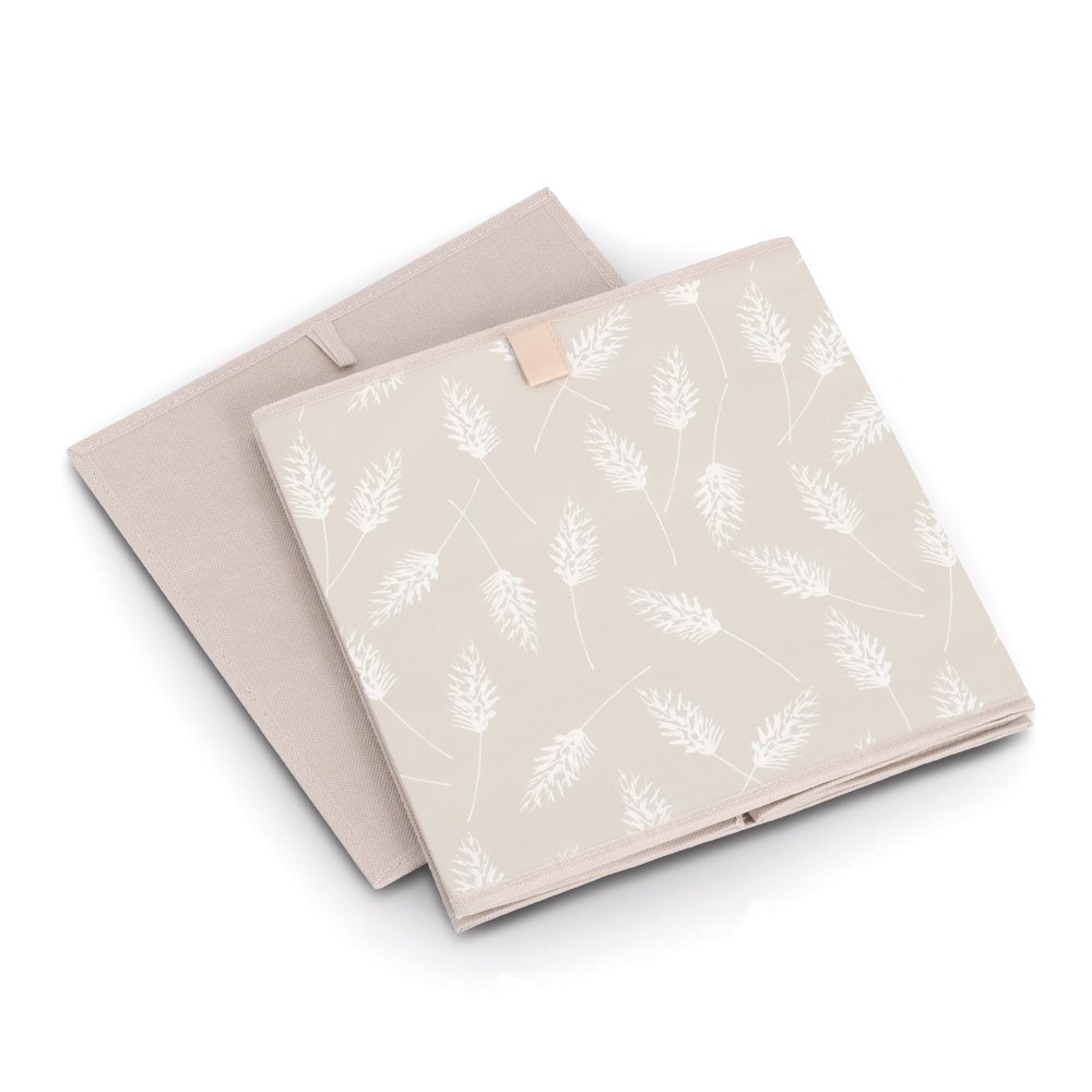 zeller-present-home-aufbewahrungsbox-pampasgrass-vlies-beige-bedruckt image 3