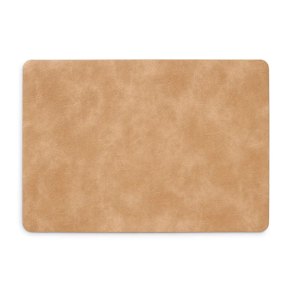 zeller-table-platzset-kunstleder-hellbraun-abwischbar image 1