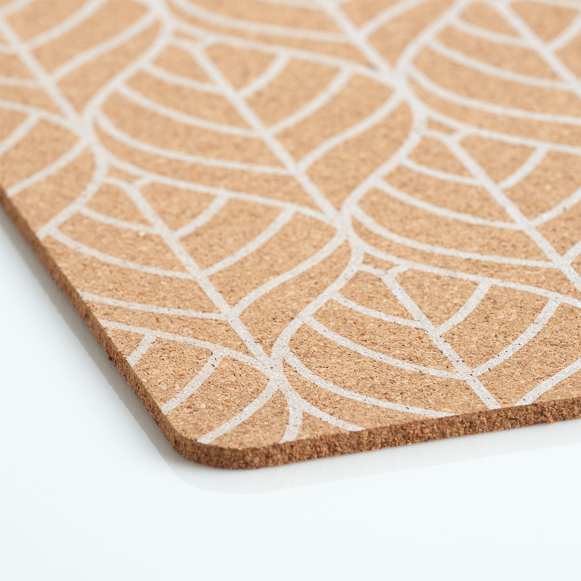 zeller-present-table-platzset-graphic-leave-kork-wei image 2
