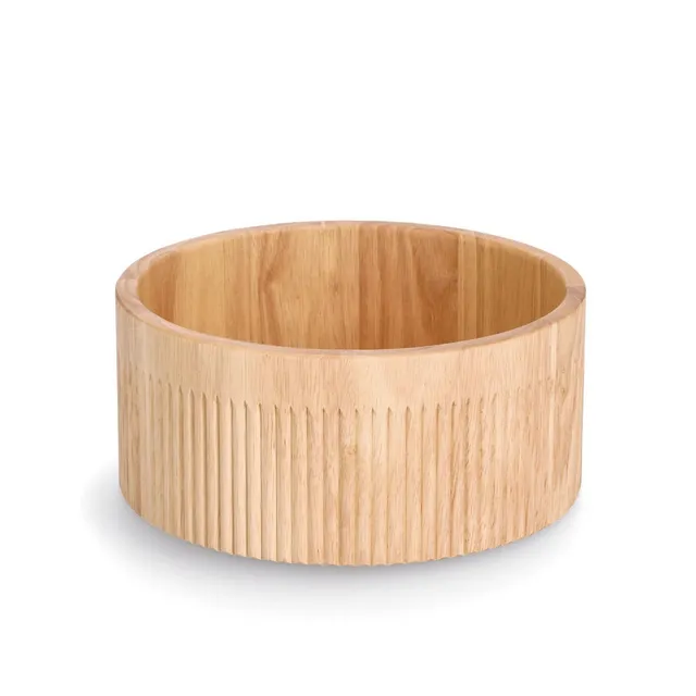 zeller-present-stripes-schale-gummibaum-holz-gestreift image 1