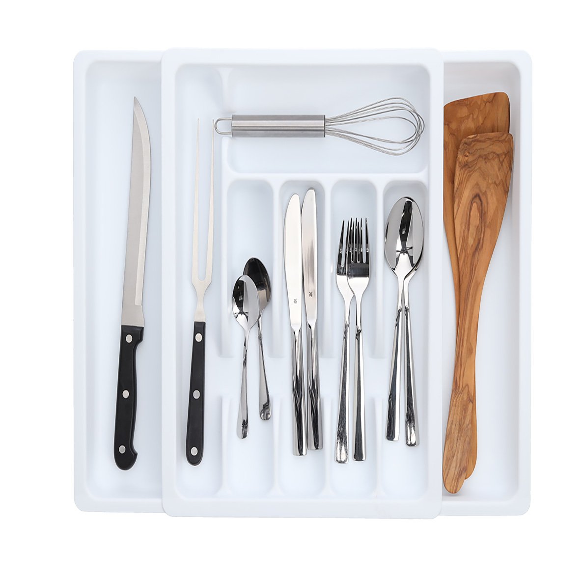 zeller-present-k-che-besteckkasten-ausziehbar-wei-kunststoff image 3