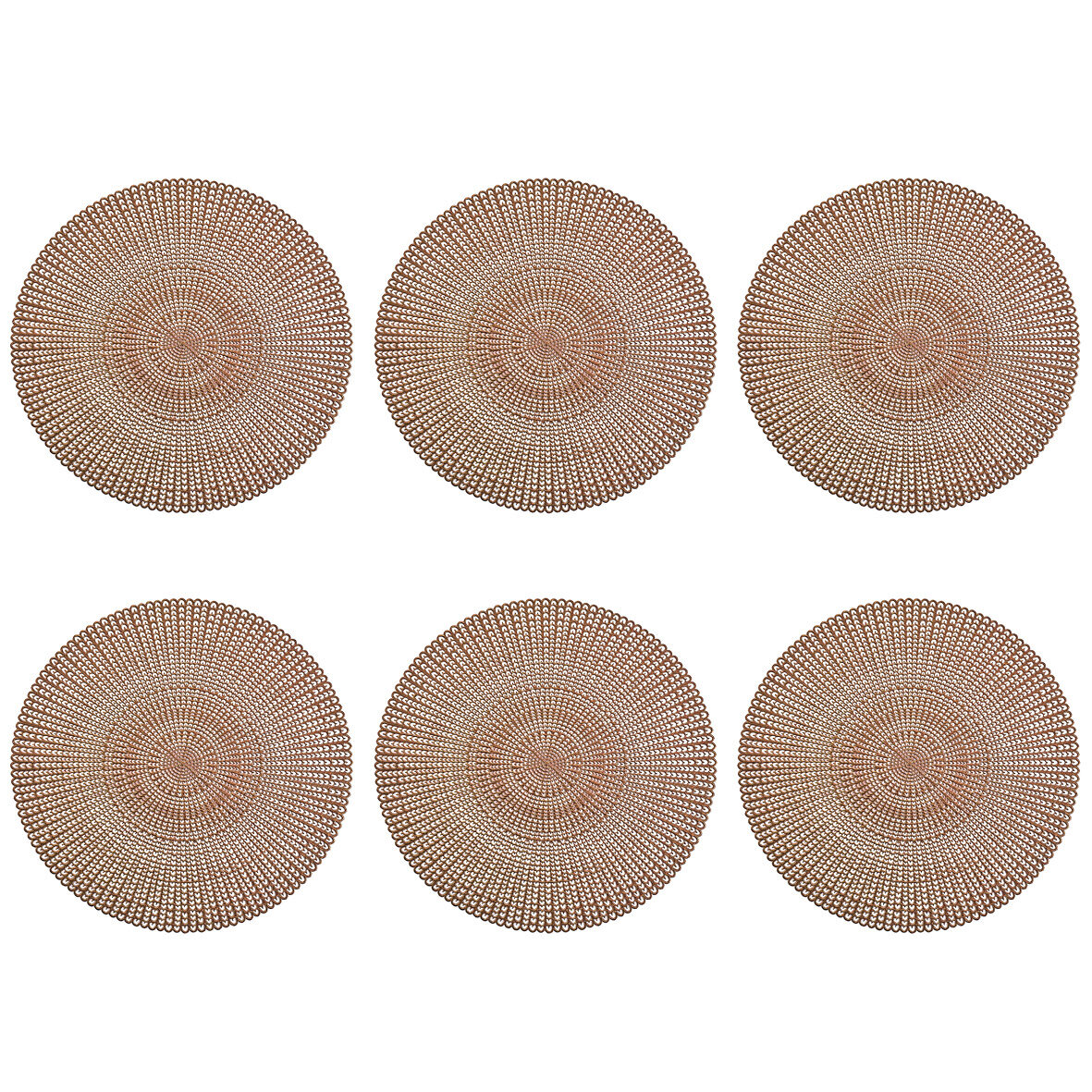 zeller-present-cut-out-platzset-6er-set-kupfer-pvc image 1