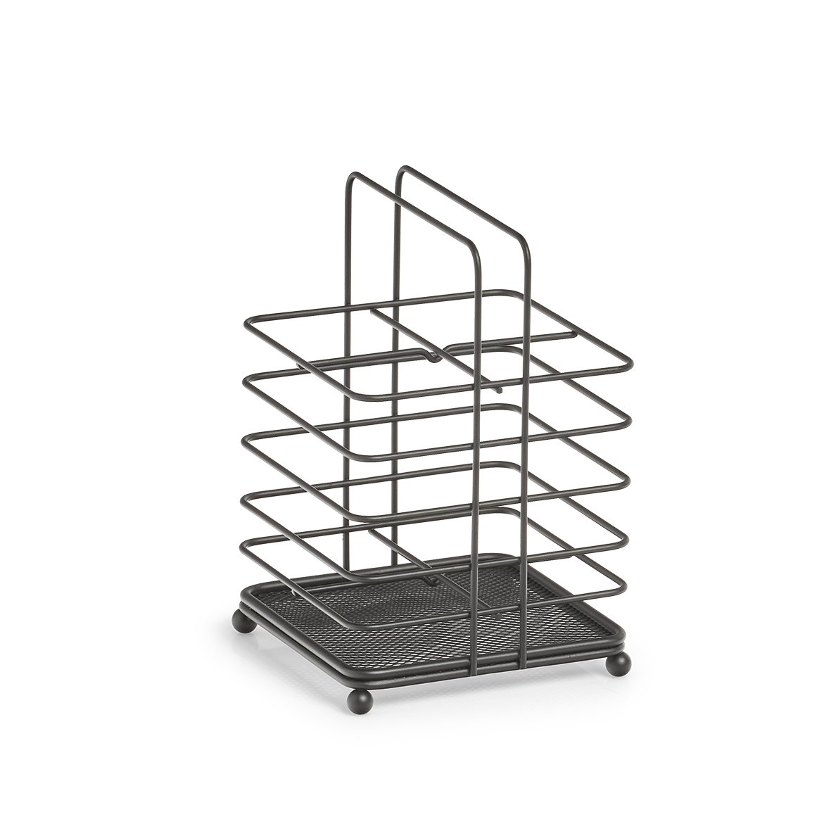zeller-present-utensilienhalter-metall-schwarz-industrial image 1