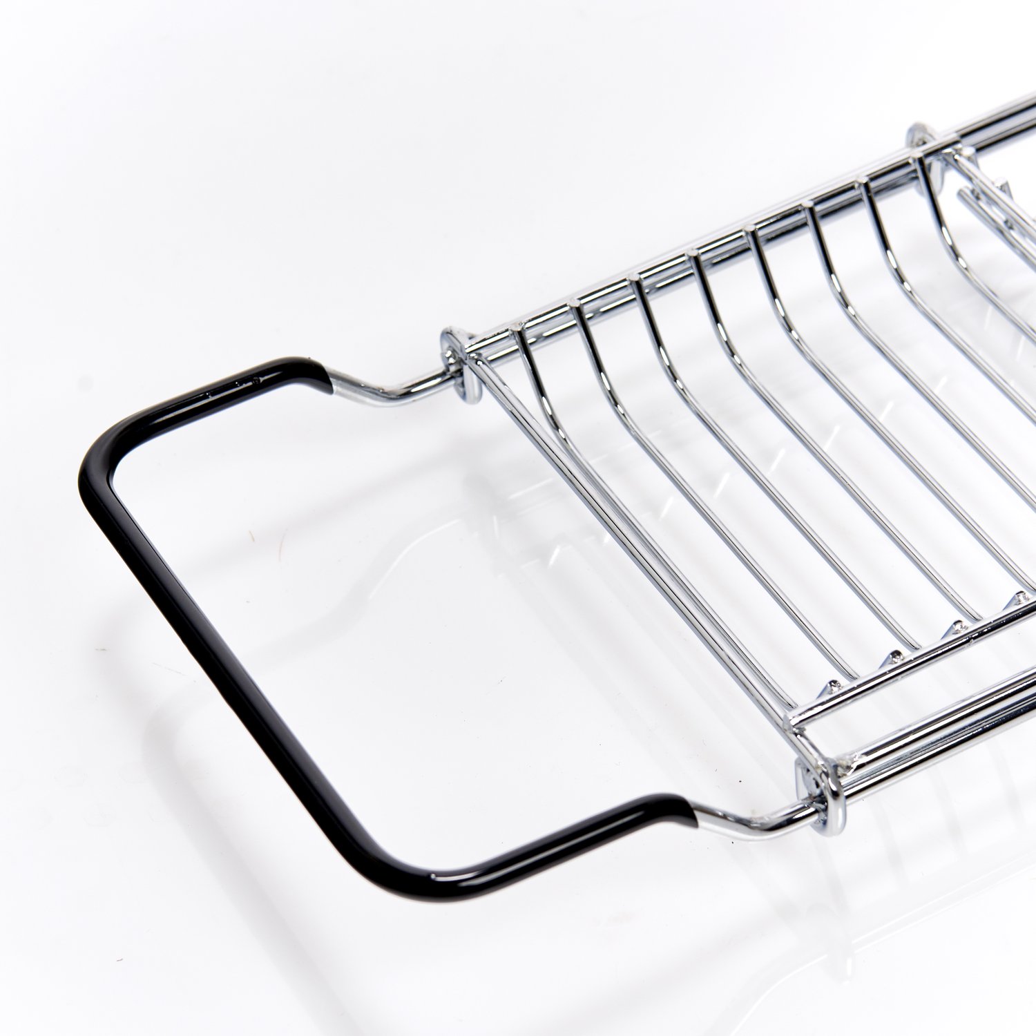 zeller-bad-badewannenablage-metall-ausziehbar-verchromt image 3