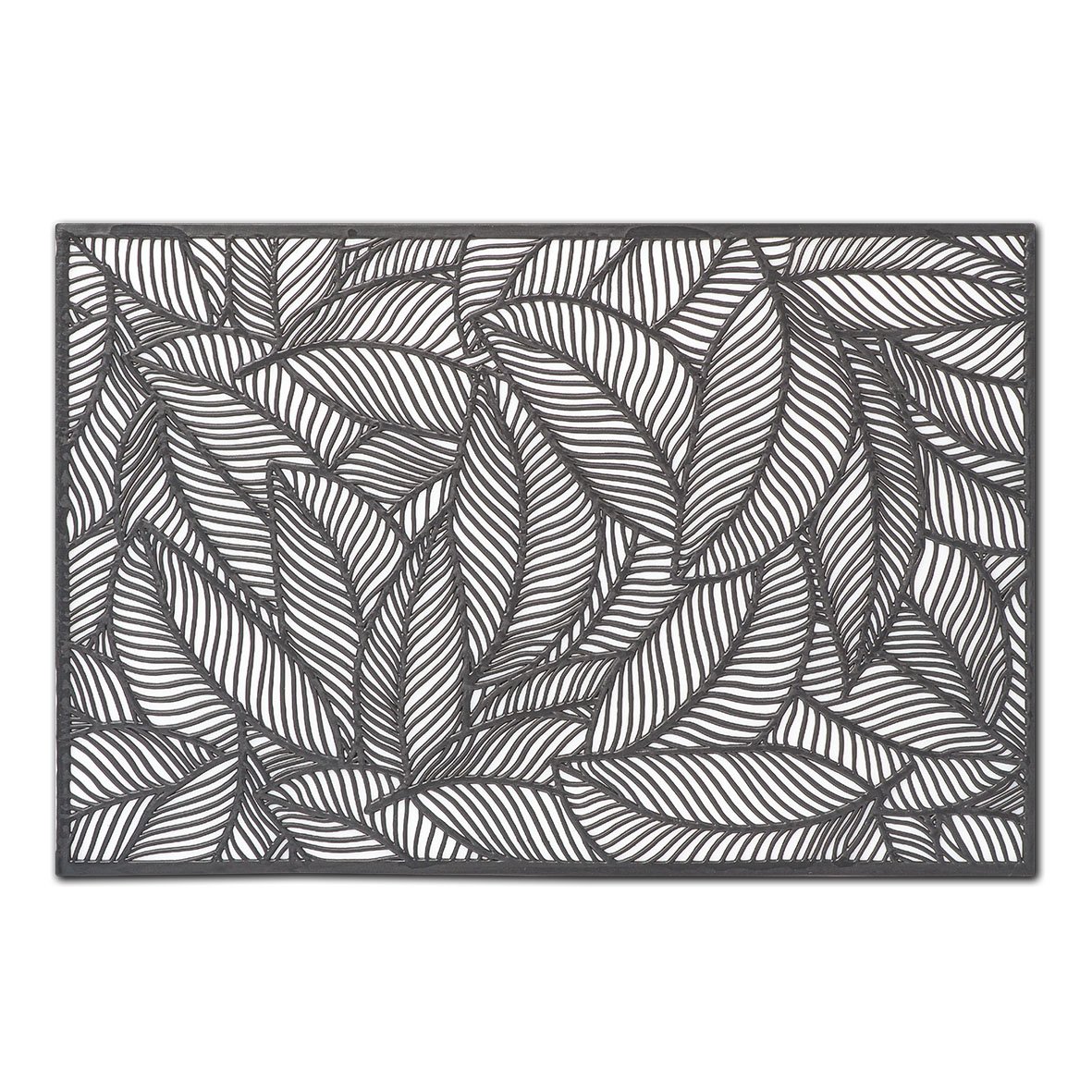 zeller-present-farn-platzset-kunststoff-schwarz-blatt image 1