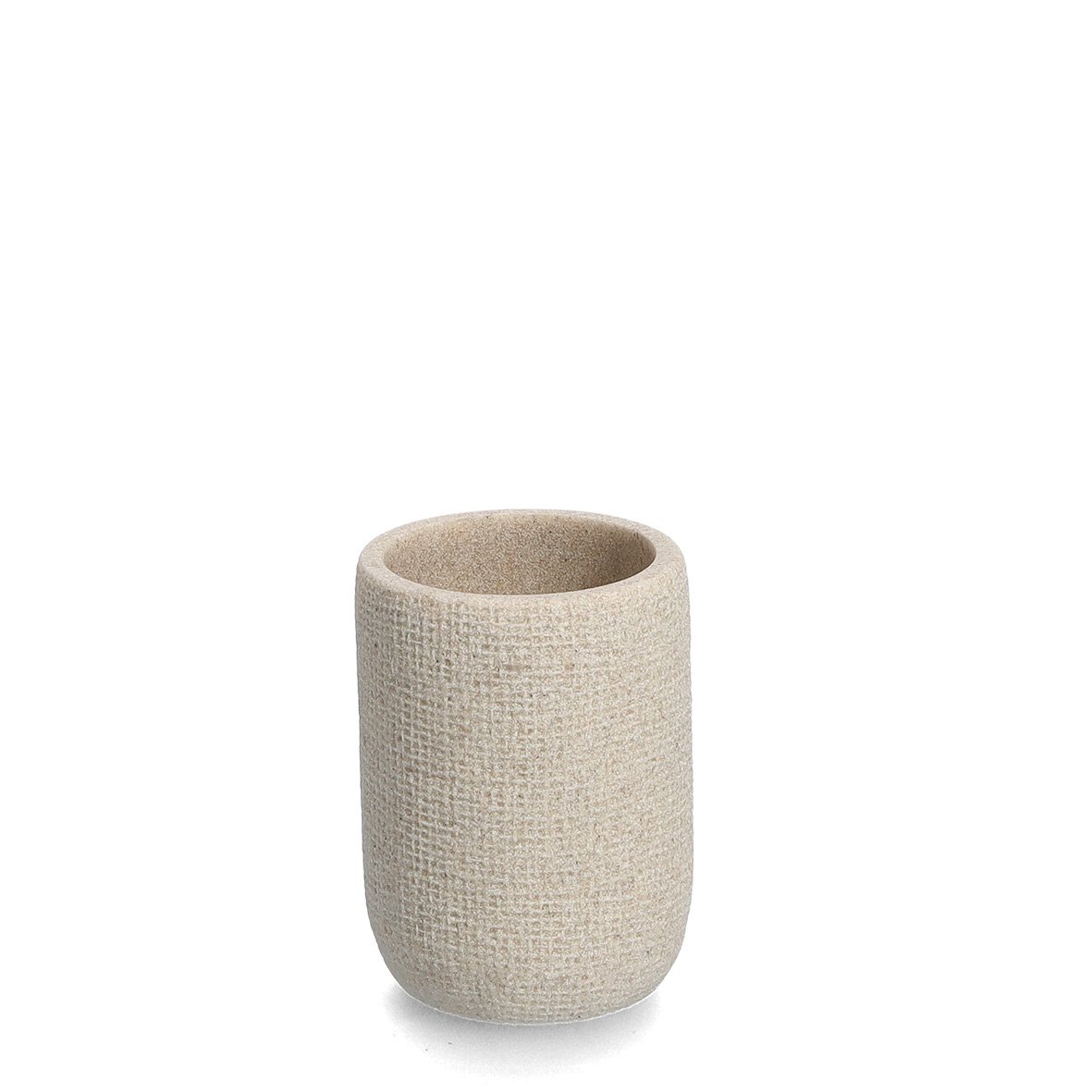zeller-present-bad-zahnputzbecher-natural-polyresin-beige image 1