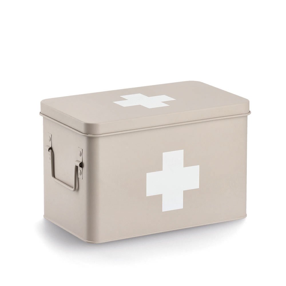zeller-present-home-living-medizinbox-metall-beige-mit-deckel image 1