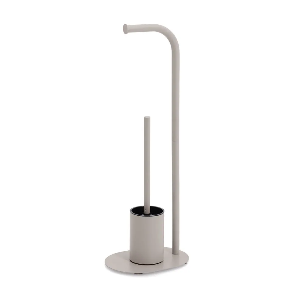 zeller-bad-wc-garnitur-metall-greige-mit-b-rste image 1