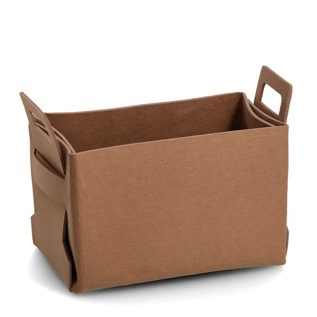 zeller-present-aufbewahrungskorb-filz-cognac-gro image 1