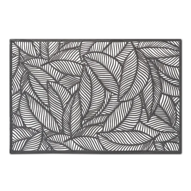 zeller-present-farn-platzset-kunststoff-schwarz-blatt image 1