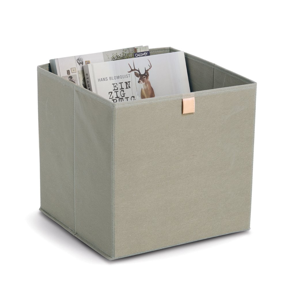 zeller-present-home-aufbewahrungsbox-vlies-khaki-faltbar image 3