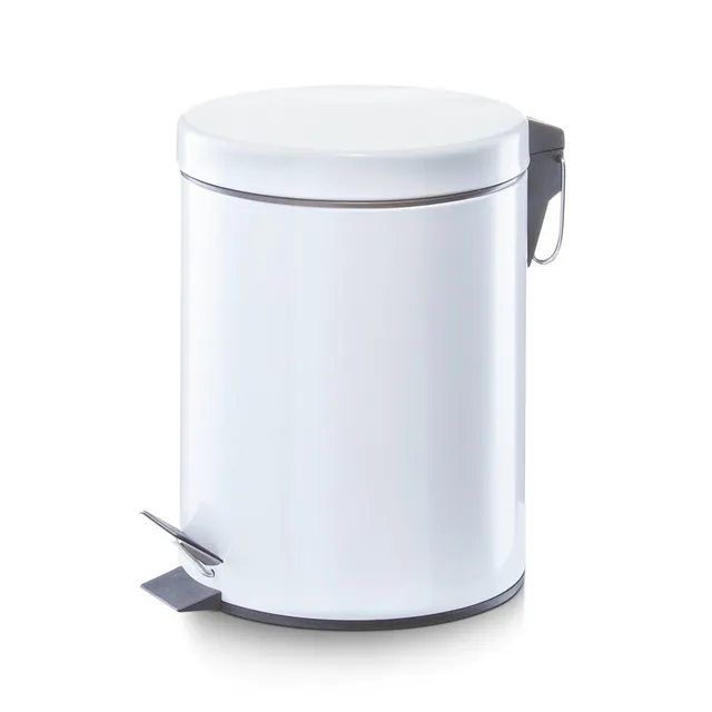 zeller-bad-treteimer-5-liter-metall-wei-m-lleimer image 1