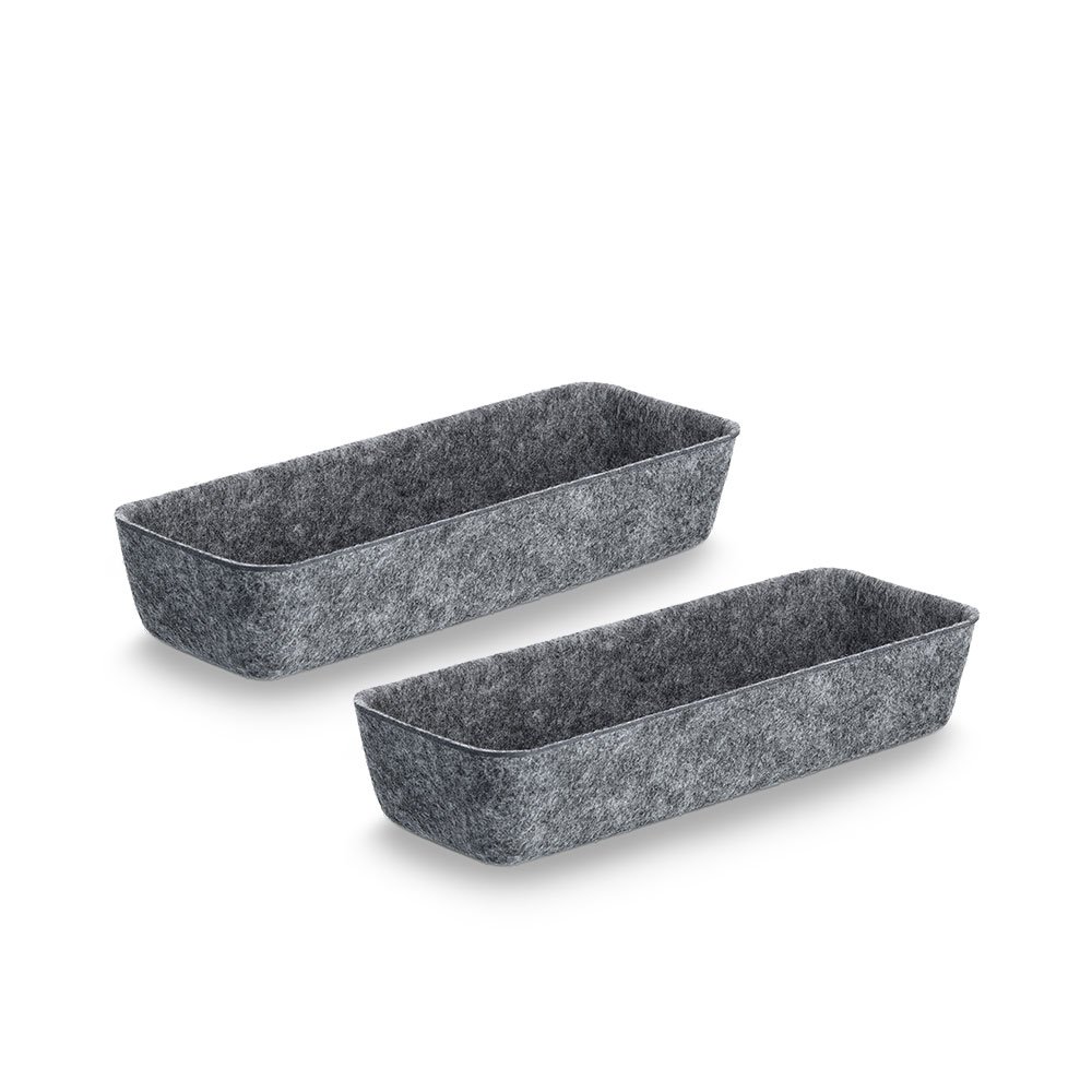 zeller-present-home-living-organizer-set-8-tlg-filz-grau image 3