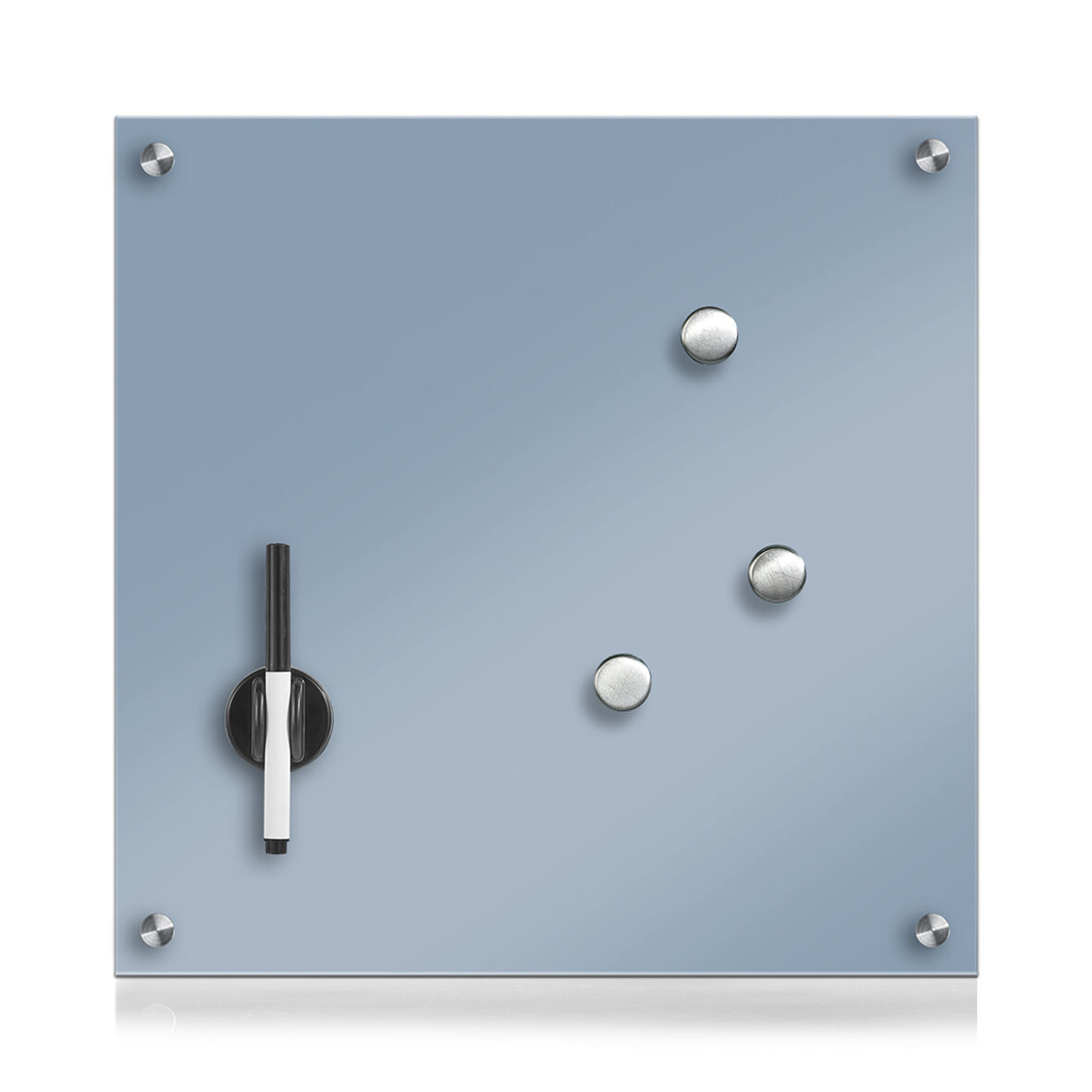 zeller-present-memoboard-glas-hellblau-beschreibbar image 1