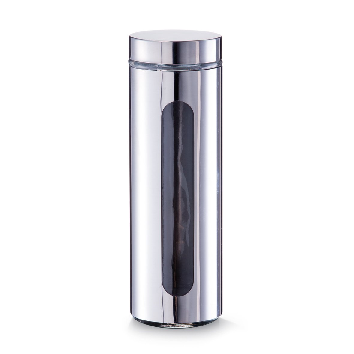 zeller-present-vorratsglas-1600-ml-edelstahldeckel image 1