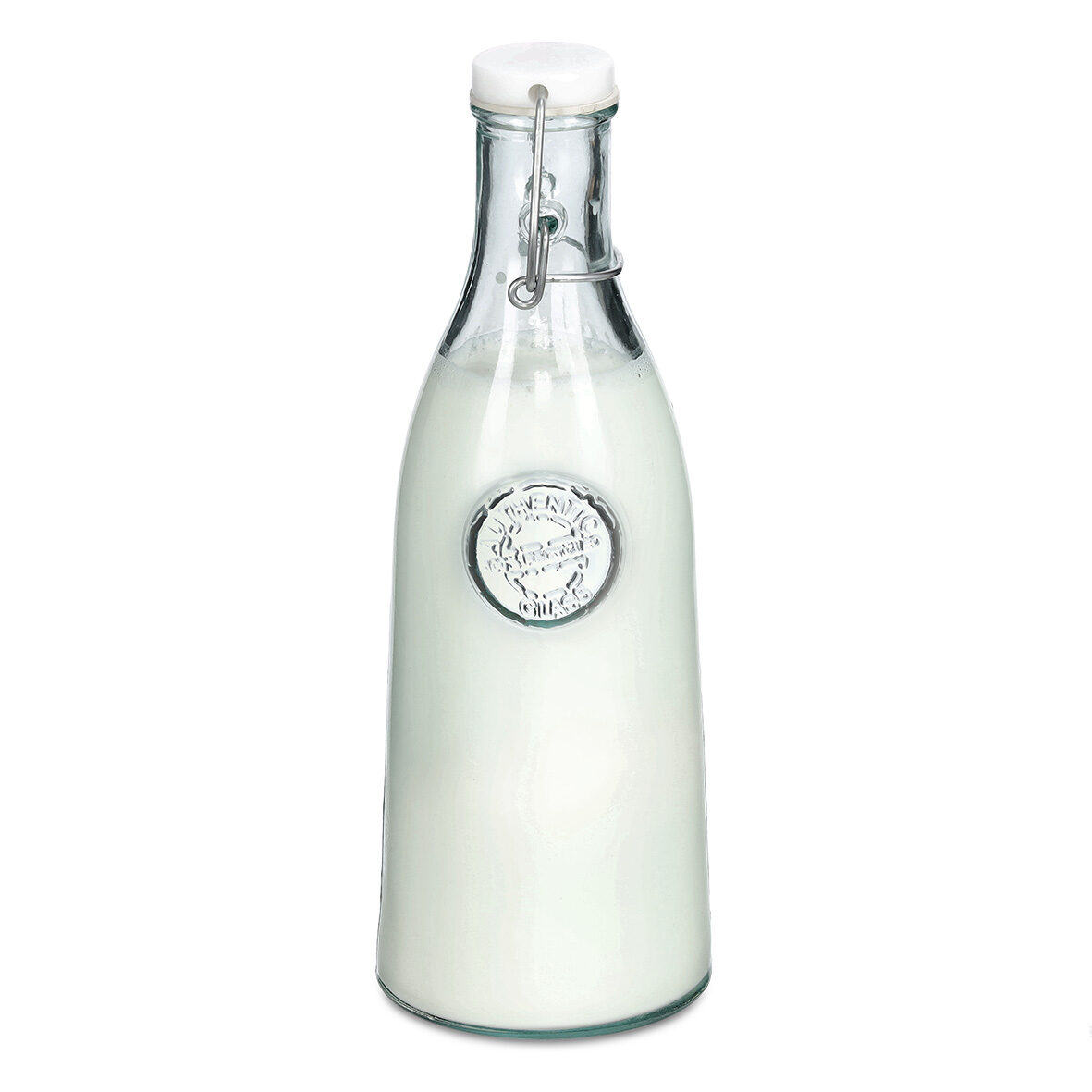 zeller-present-k-che-glasflasche-recycled-990-ml-b-gel image 3