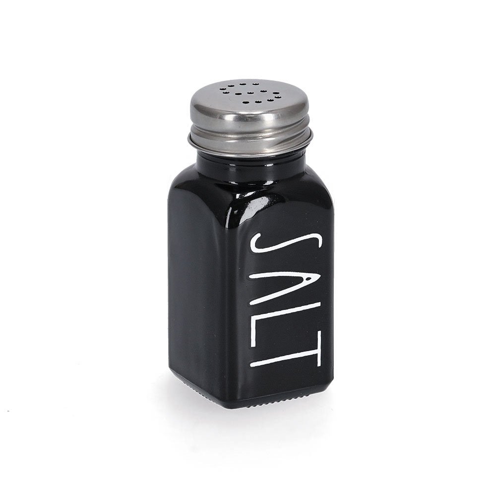 zeller-present-salt-salzstreuer-80-ml-glas-schwarz-nachf-llbar image 1