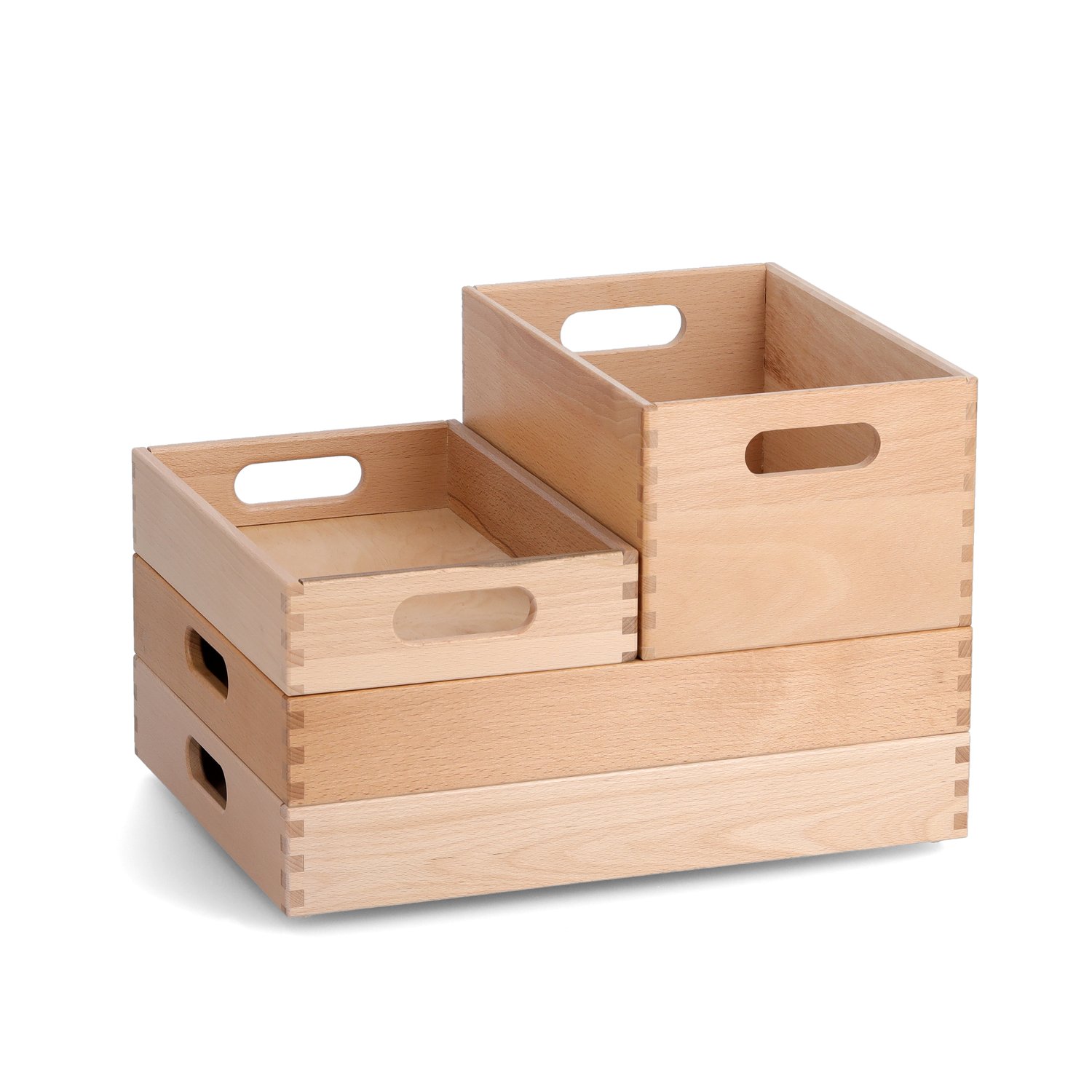 zeller-present-allzweckkiste-buche-lackiert-holzkiste-stapelbar image 6
