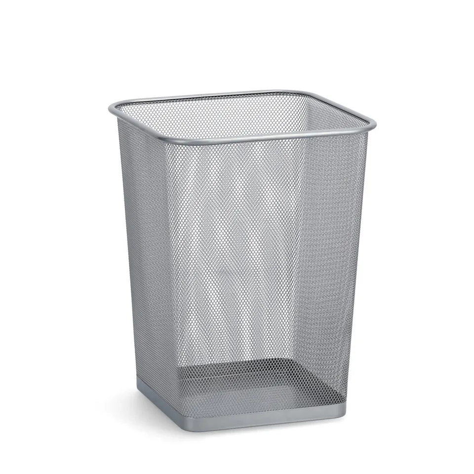 zeller-present-papierkorb-eckig-mesh-drahtmetall image 1