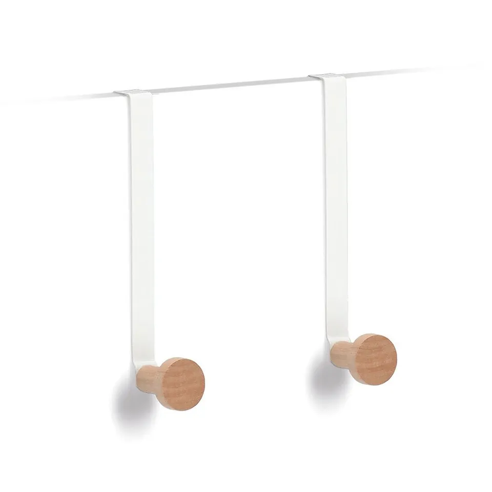 zeller-present-home-living-t-rh-nger-set-2-tlg-wei-metall-holz image 1