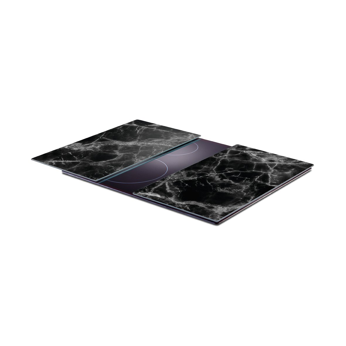 zeller-present-k-che-herdabdeckplatten-marmor-2-tlg-glas image 2