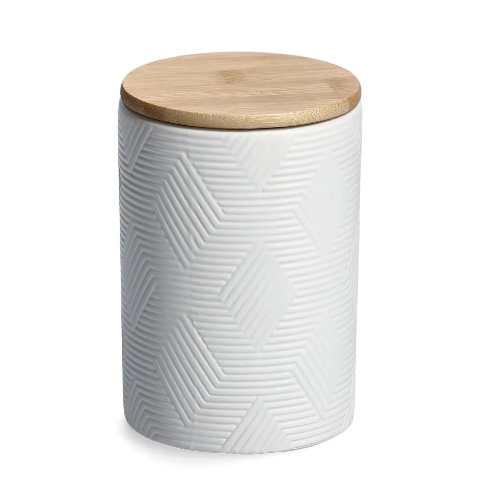 zeller-present-vorratsdose-bambusdeckel-720-ml-keramik image 1