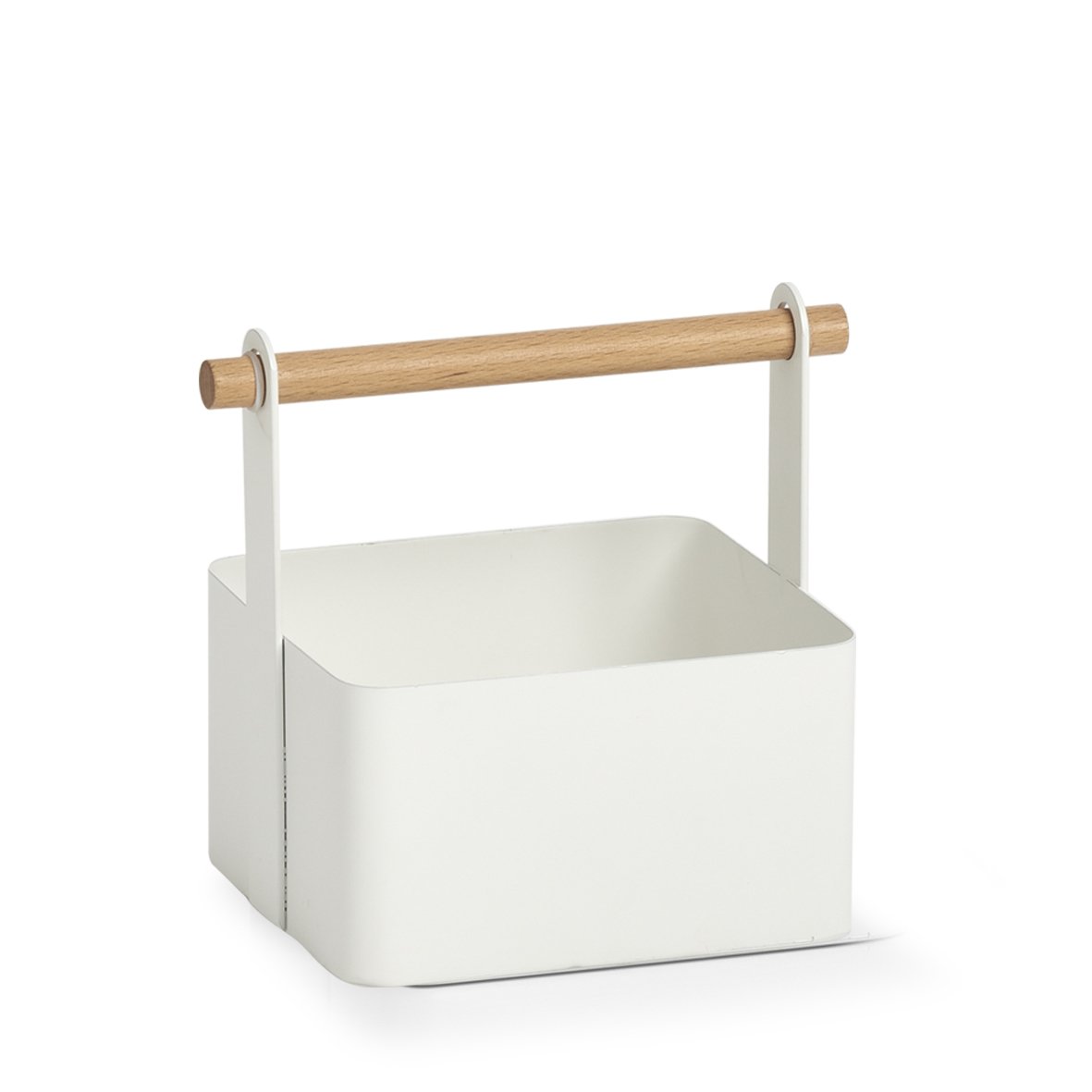 zeller-present-home-living-tragekorb-metall-buche-wei image 1