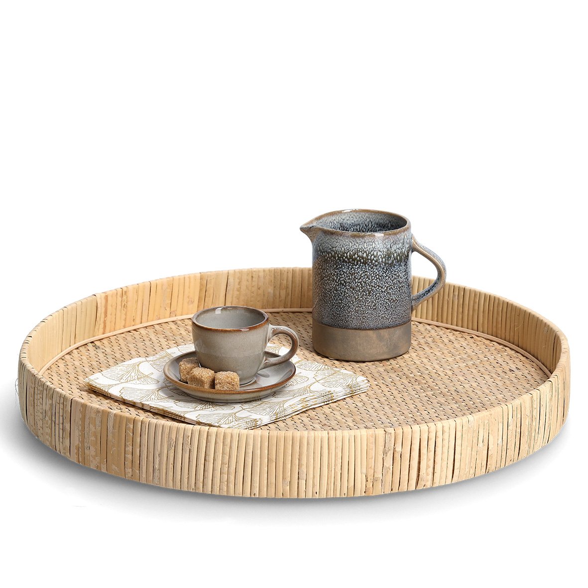 zeller-present-table-dekotablett-nature-rattan-40-cm image 3