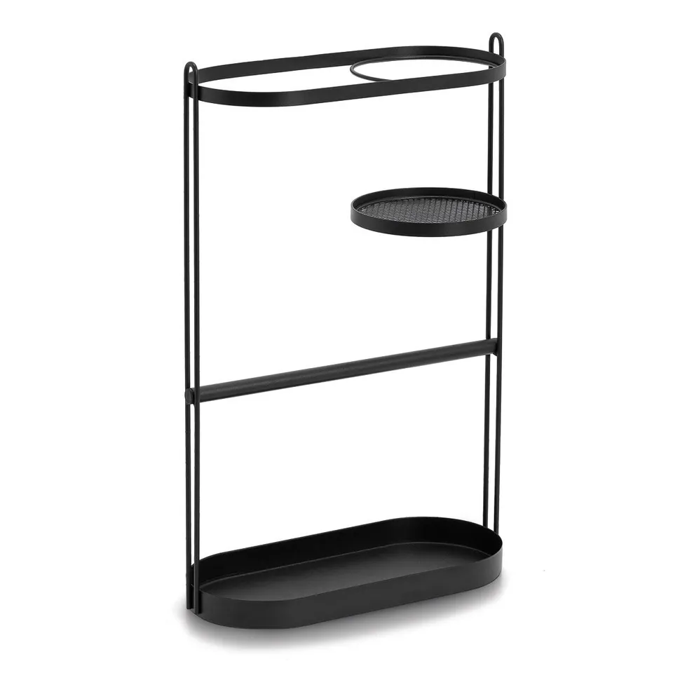 zeller-present-home-schirmst-nder-metall-schwarz-tropfschalen image 1