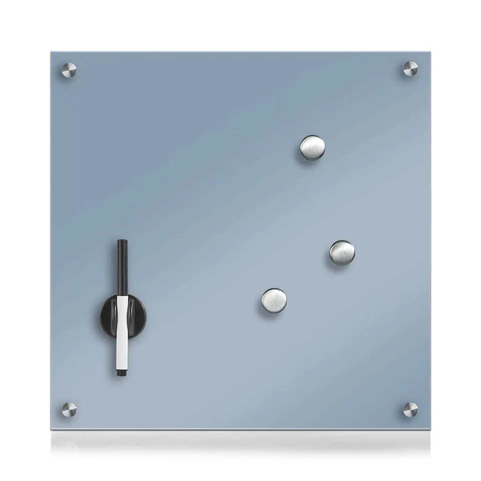zeller-present-memoboard-glas-hellblau-beschreibbar image 1
