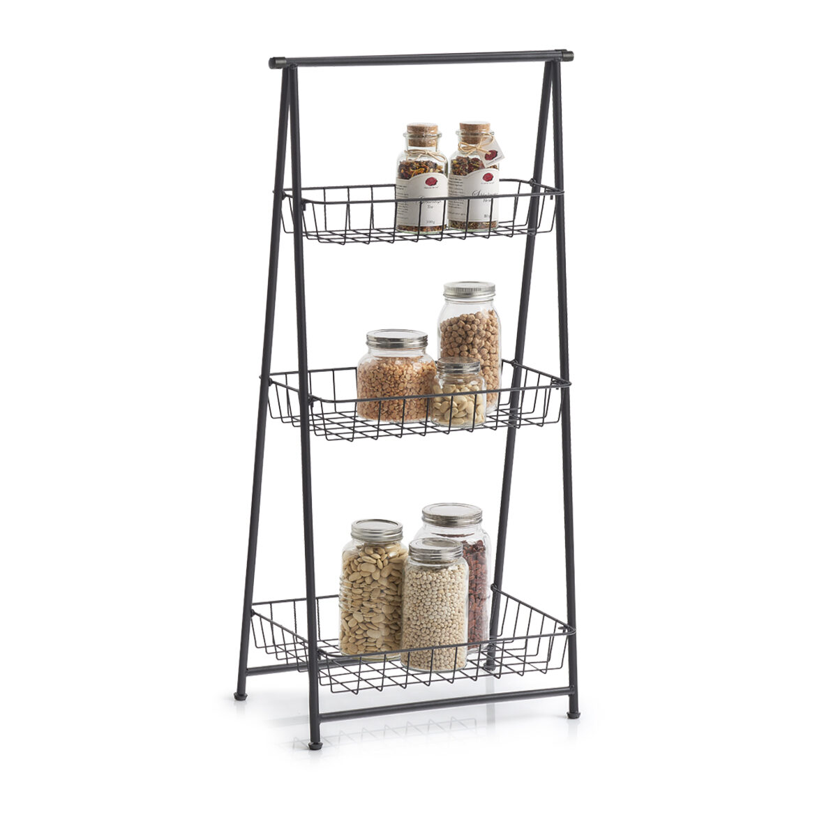 zeller-present-home-living-standregal-3-lagig-metall-schwarz image 6