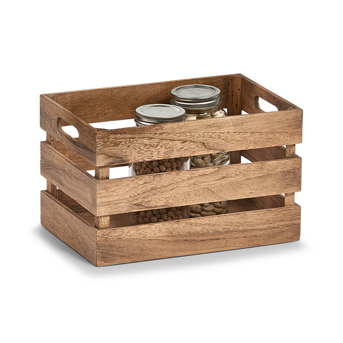zeller-present-vintage-aufbewahrungskiste-holz-kiste-braun image 2
