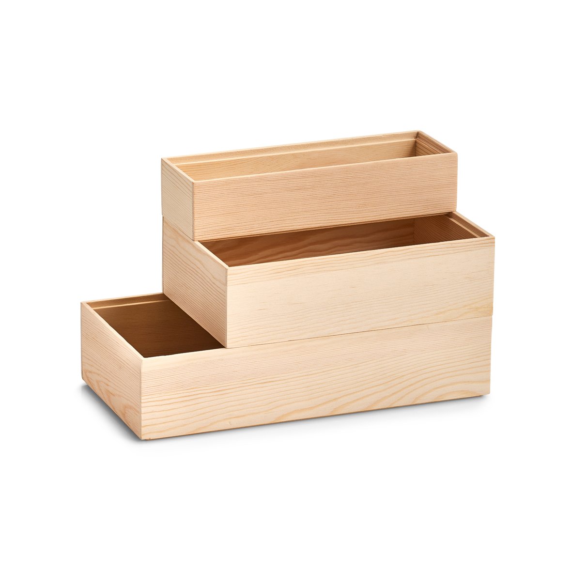 zeller-present-home-ordnungsbox-kiefer-holz-stapelbar image 3