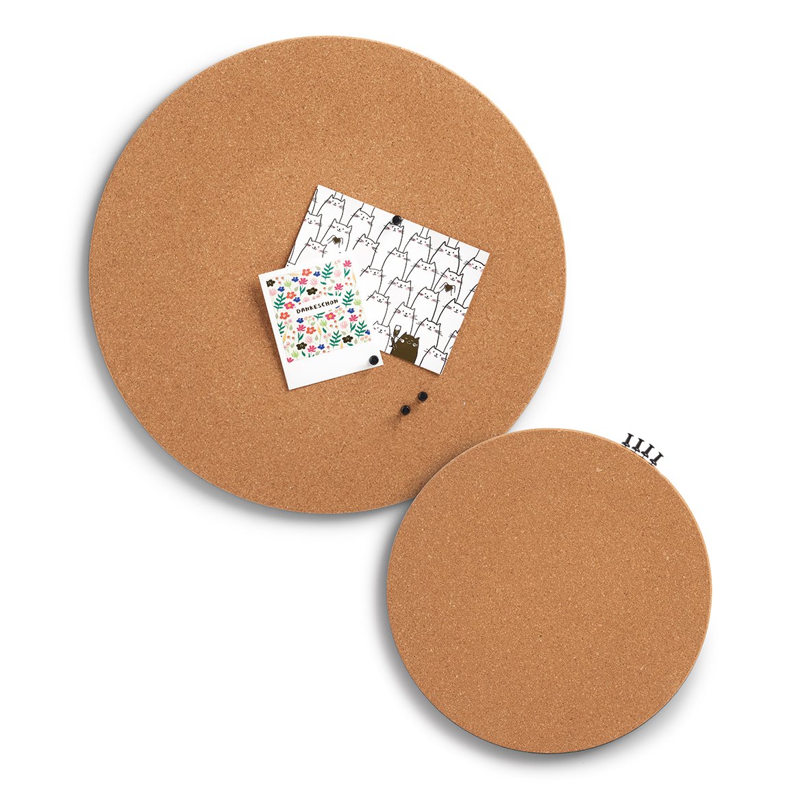 zeller-present-office-pinboard-kork-rund-mit-pins image 3