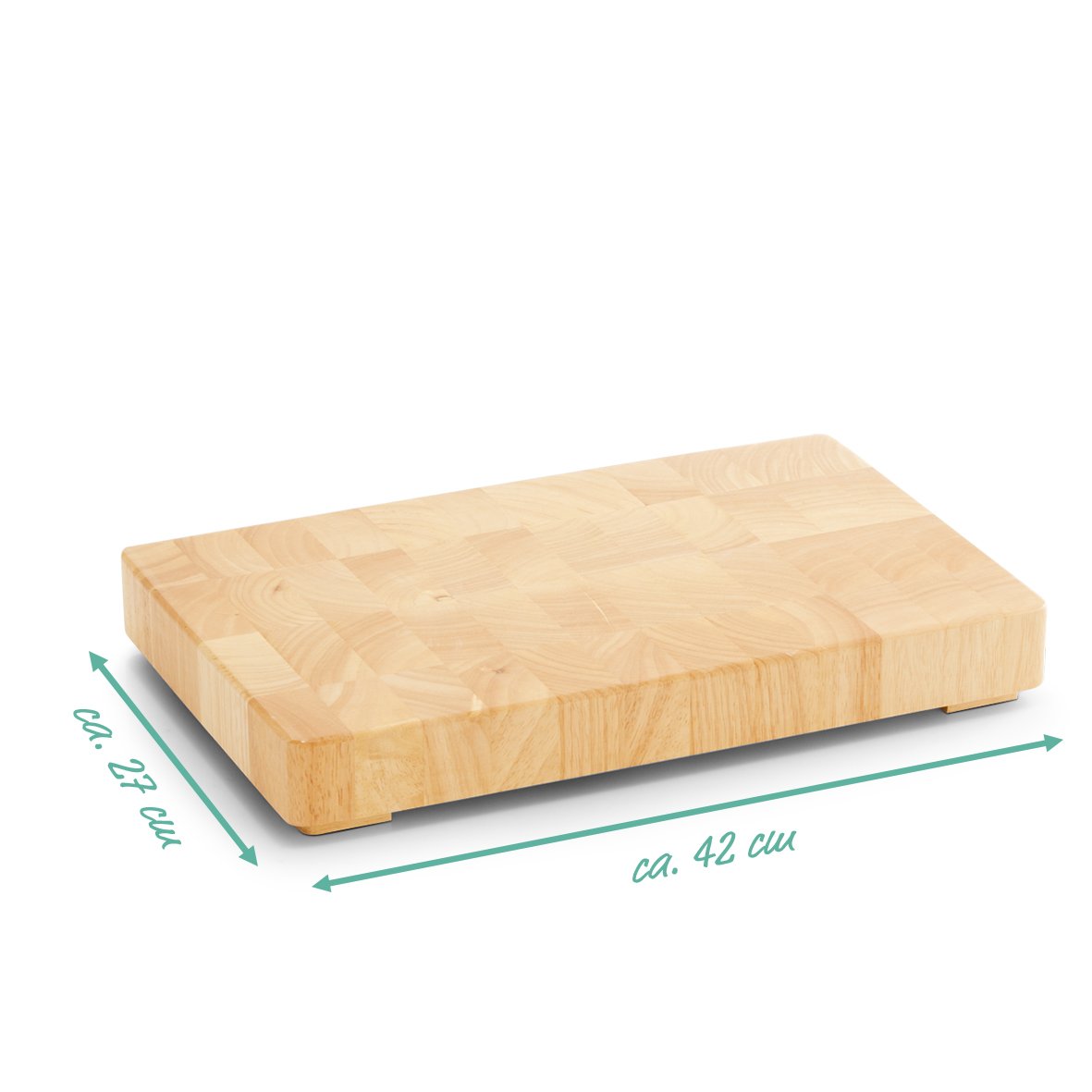 zeller-present-home-hackblock-gummibaum-holz image 2