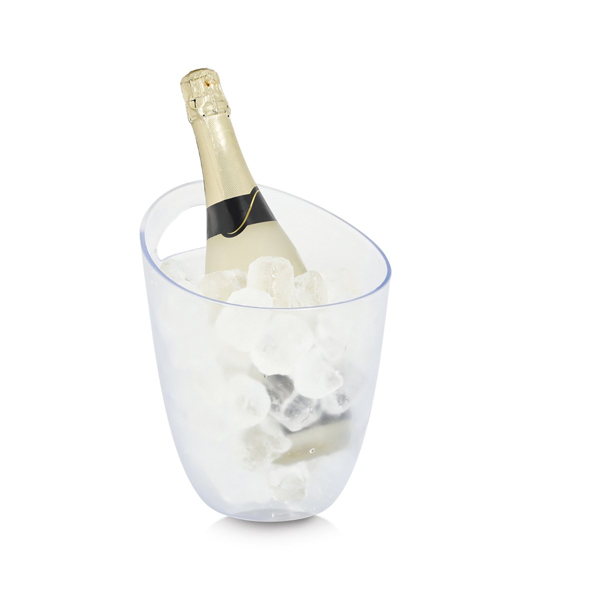 zeller-present-k-che-flaschenregal-kunststoff-stapelbar-transparent image 2