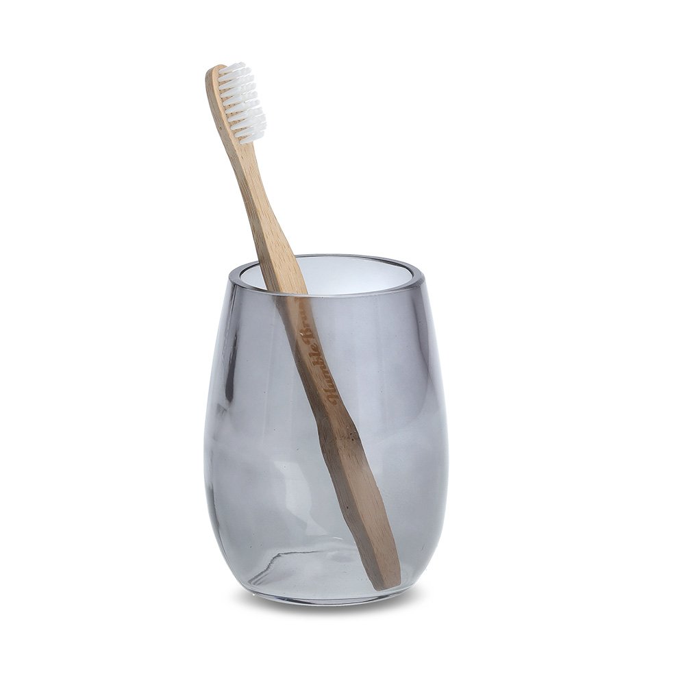 zeller-present-bad-zahnputzbecher-modern-black-glas-schwarz image 3